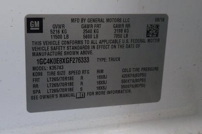 2016 Chevrolet Silverado 3500 HD LTZ