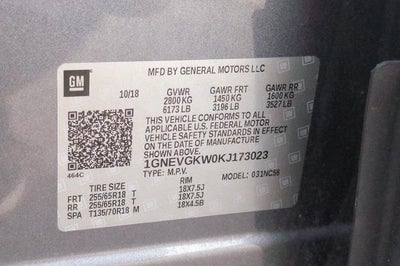 2019 Chevrolet Traverse LT Cloth