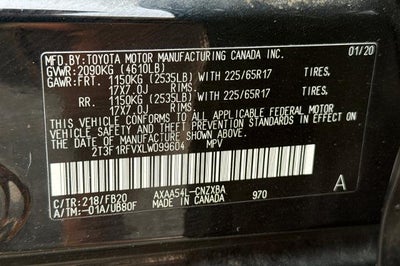 2020 Toyota RAV4 LE