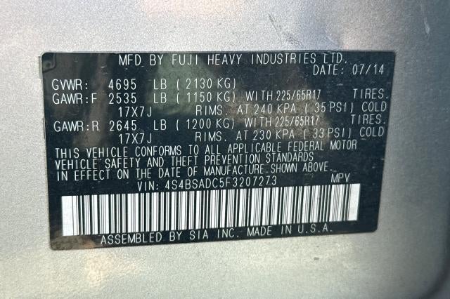 2015 Subaru Outback 2.5i Premium