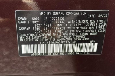 2023 Subaru Ascent Touring