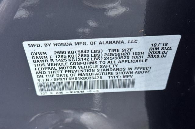 2019 Honda Pilot Elite