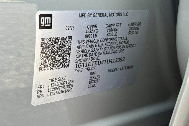 2026 GMC Sierra EV Elevation Extended Range