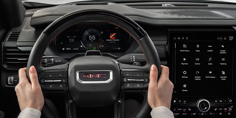 2026 GMC Acadia with advanced infotainment system at GMC of Madras