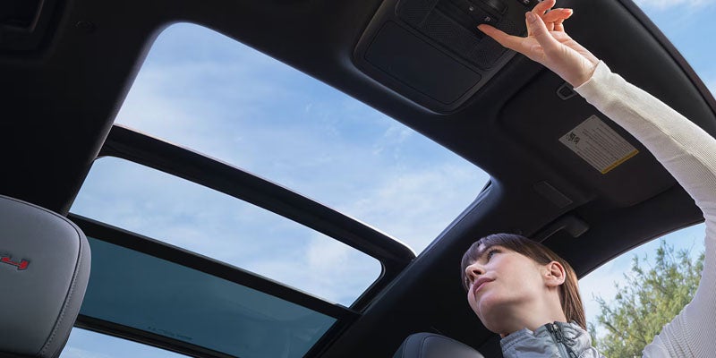 2026 GMC Acadia panoramic sunroof and spacious interior