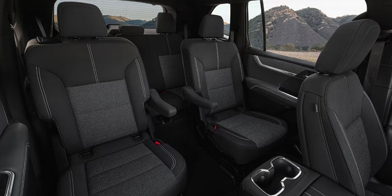 Spacious three-row seating inside the 2026 GMC Acadia in Madras, OR
